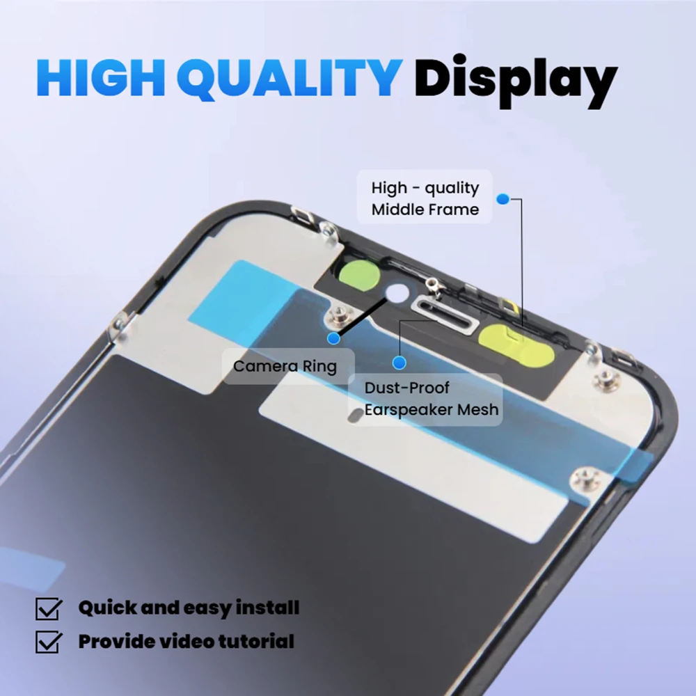 Großhandel AAA+++ Display für iPhone 11 11PRO 11 PRO MAX LCD-Bildschirm Touch-Digitizer-Einheit Incell Ecran Pantalla Face ID – Detail 6