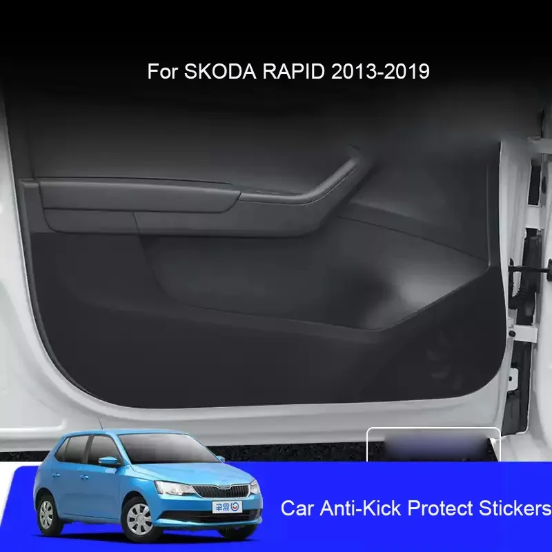 

Car B-Pillar Anti-Dirty Door Anti-Kick Protect Pad For SKODA RAPID 2013-2019 Auto TrunkScratch Resistant Interior Accessory