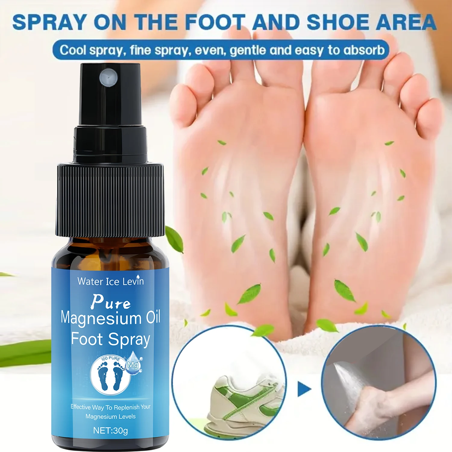 Winter Magnesium Oil Foot Spray - Boost Magnesium & Soothe Tired Feet Fast