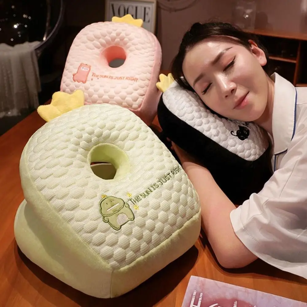 

Ice Bean Dinosaur Office Nap Pillow Double-sided Cute Animal Alpaca Pillow Stuffed Toy High Rebound Keep Warm Hand Warmer Pillow