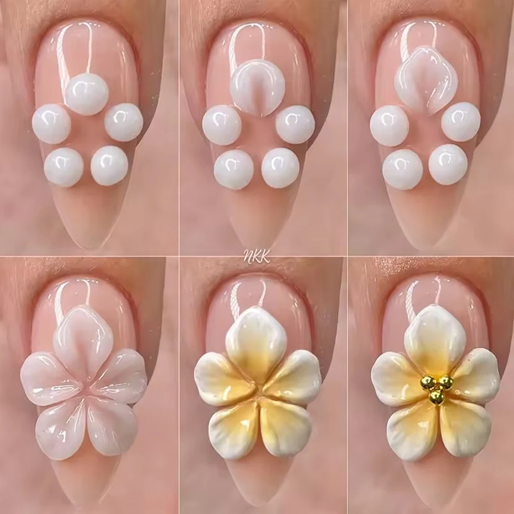 15ml Clear/White Non Stick Hand Extension Gel For Carving Flower/modeling Jelly Gel DIY 3D Crystal Flower Nail Design Extension