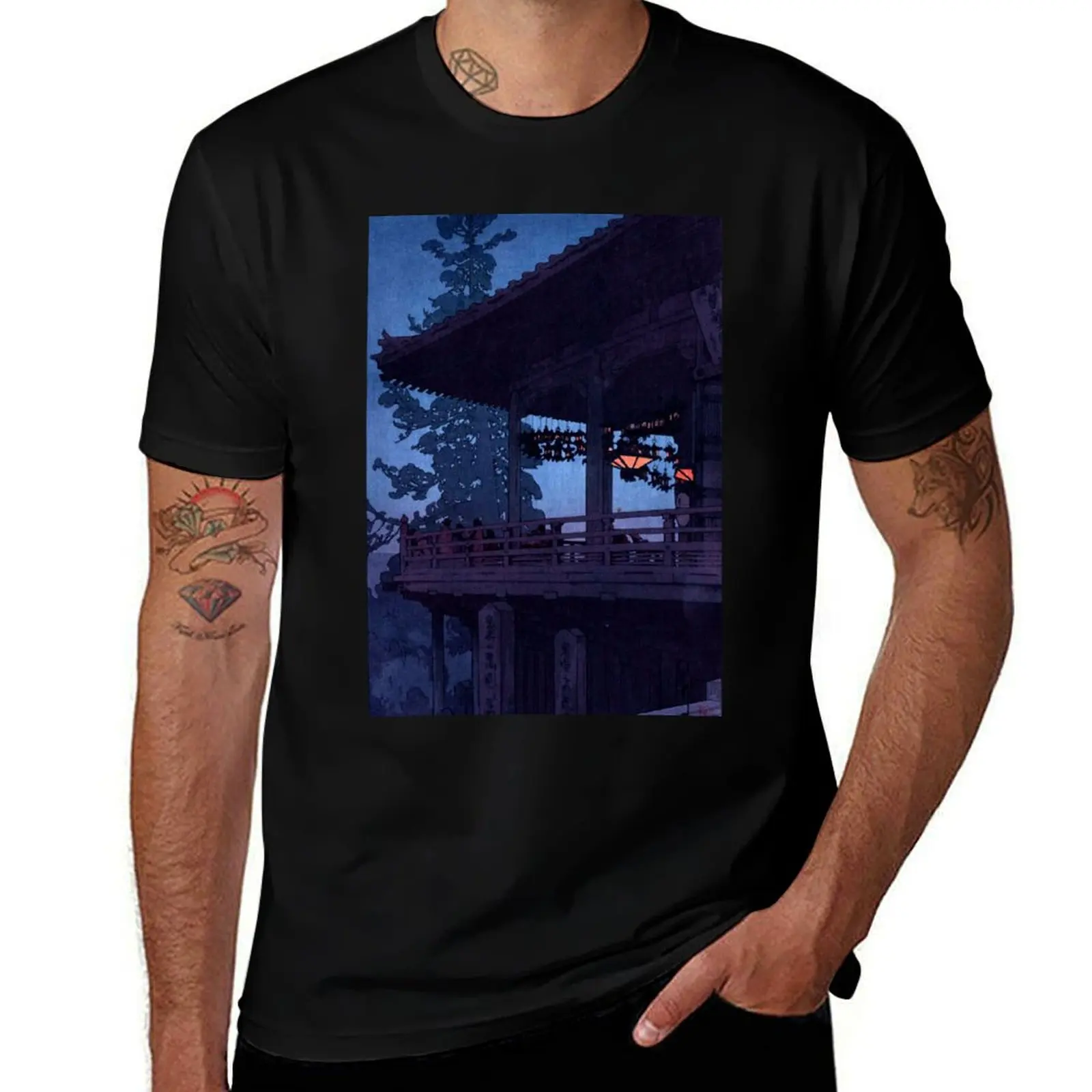 

Evening in Nara by Yoshida Hiroshi T-Shirt man t shirts graphic t shirt man luxury T-Shirt
