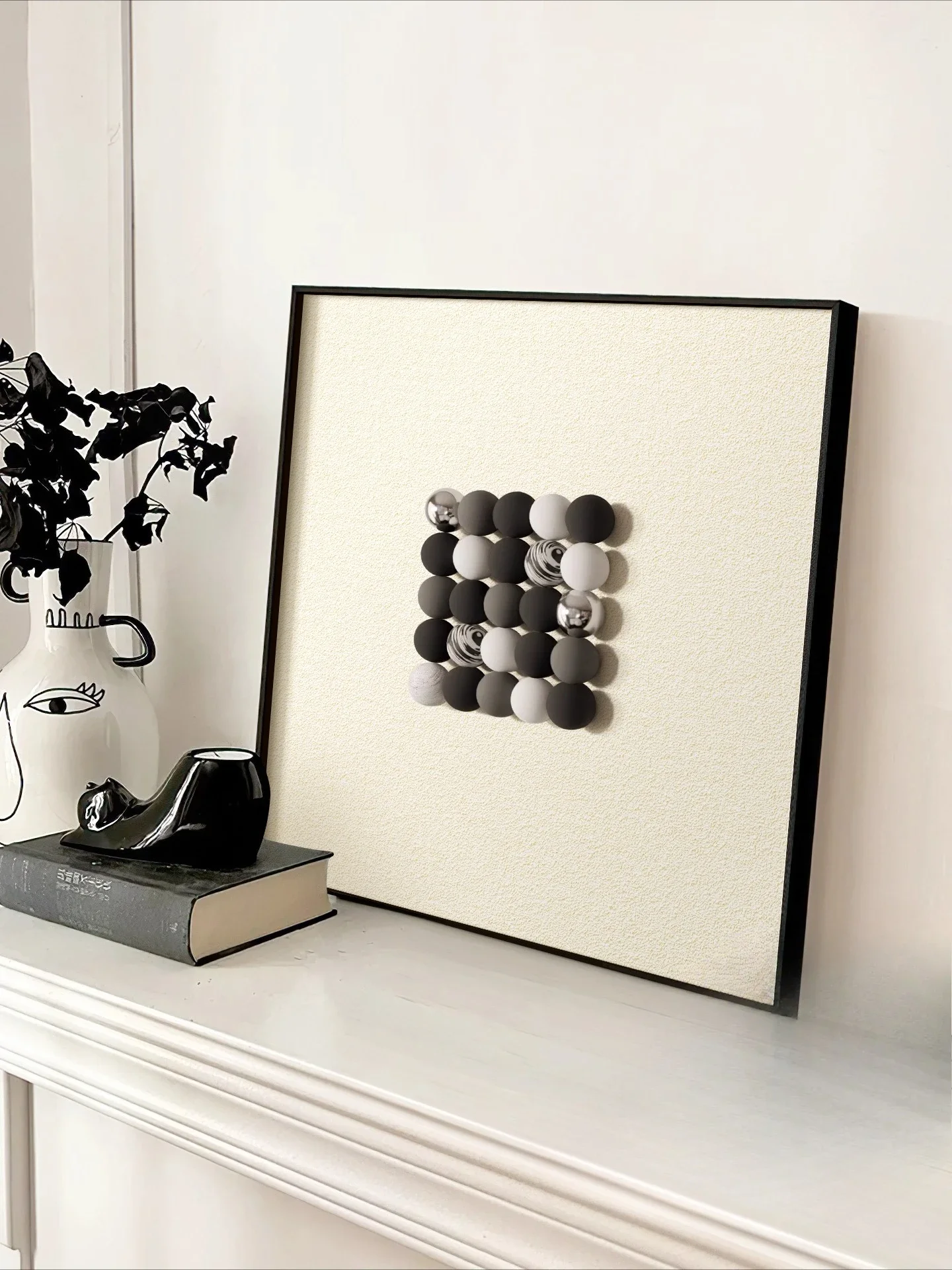 Three-dimensionaldesktop ornament hanginecorative living room sandstone painting