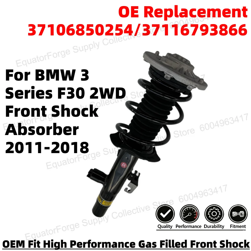 

Comfortable Smooth Front Shock Absorber for BMW 3 Series F30 2WD OEM-Spec Long-Lasting OE Replacement 37106850254/37116793866