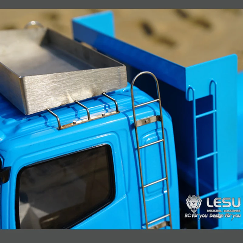 RC 1/14 2 PCS LESU Ladder Climbing Stairs for Tamiya Hydraulic Excavator Loader Dump Truck for MAN VOLVO Trailer Tipper DIY Part