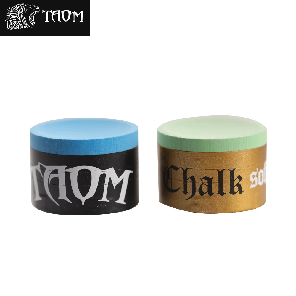 Original TAOM Chalk Round Blue Green Pink Colors Billiard Chalk Pool Chalk Snooker Chalk  Billiard Accessories