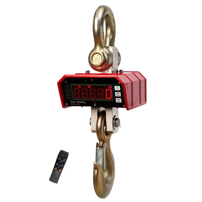 Electronic Industrial 10ton Crane Scale Analog Hanging Scale 10000kg Overhead Weighing Scale