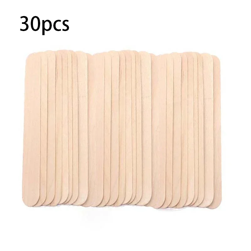 10/30/40pcs Disposable Wooden Waxing Wax Spatulas Spatula Tongue Depressor Hair Removal Stick Wax Medical Stick Beauty Health