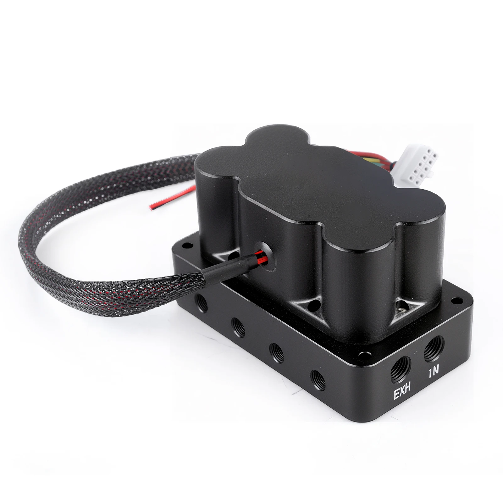 Universal DC12V 200PSI Pneumatic Air Suspension Solenoid Valve Manifold Kit 3/8 NPT Ports Waterproof Handle Remote Controller