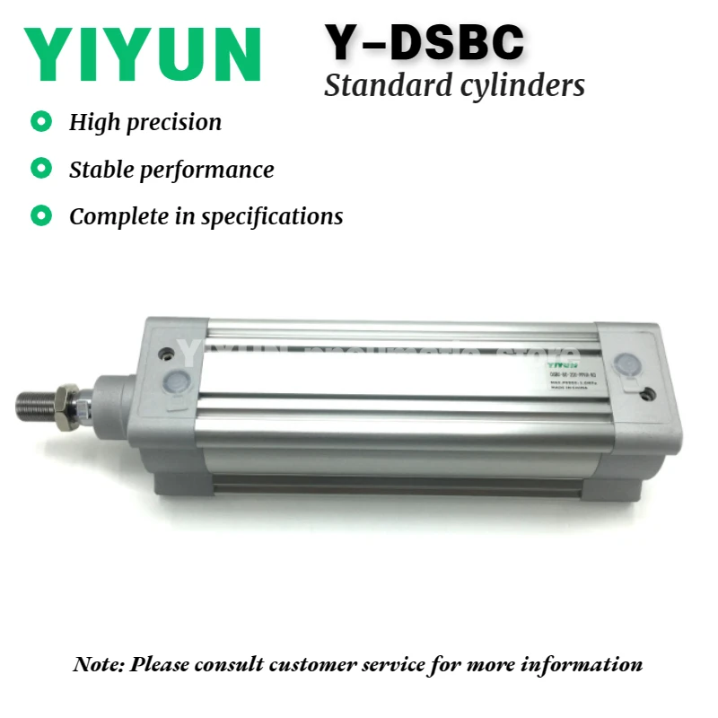 

DSBC-32 40 50 63 80 100 125-25,50,75,100,150,175,200,250,300,400,500-PPVA-N3 YIYUN Пневматические компоненты Стандартный цилиндр DSBC