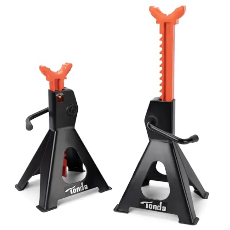 

Подставки для автомобиля Jack Stands, 3 тонны, сверхвысокие, усиленные, регулируемая высота 13.39-21.06 дюймов, для внедорожников, минивэнов и UTV/ATV, черные, 1 пара