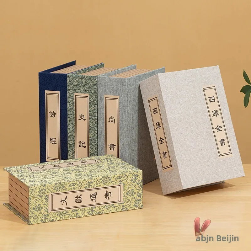 

Декоративные книги в античном китайском стиле для фотосъемки, украшения костюмов Ханьфу, имитация книг с нитяным переплетом и декоративными буквами