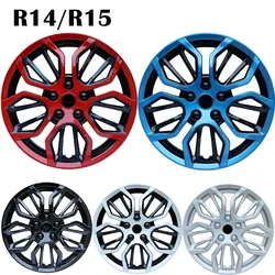 4pcs/set R14 R15 Car Vehicle Wheel Rim Cover Hub Caps Rim-Cover Car Exterior Accessories Universal Iron Steel Wheel Cover Hubcap