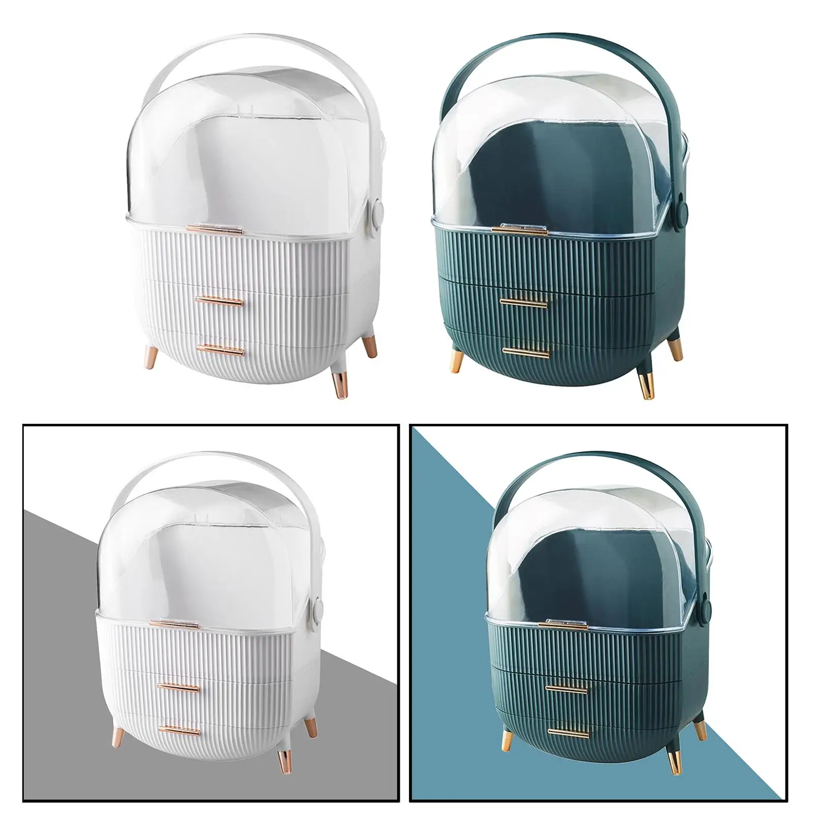 حافظة ماكياج للسفر ، منظم تخزين مستحضرات التجميل