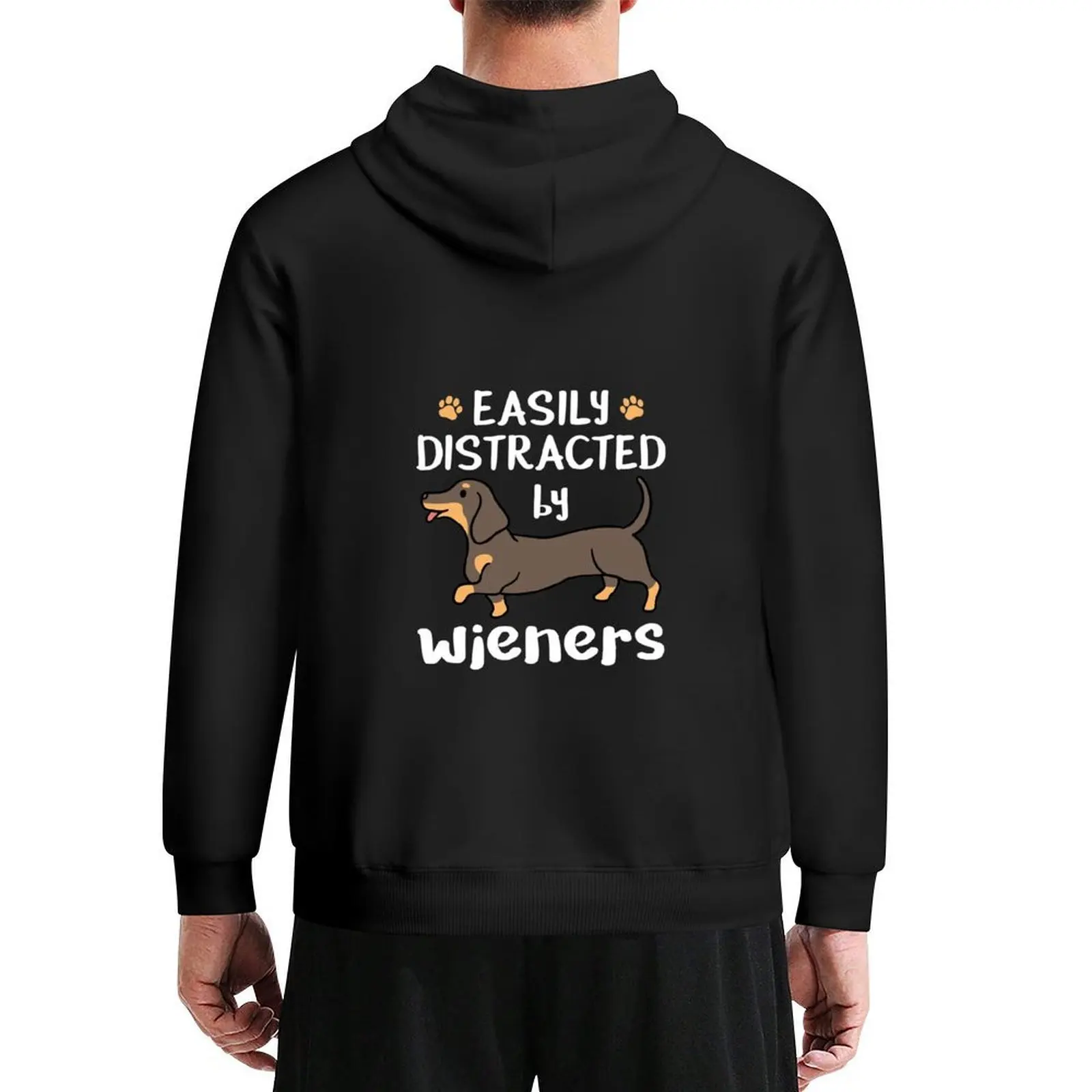 

Dachshund Dog Easily Distracted By Wieners Hoodie autumn new products aesthetic clothing mens clothes mens hoodie