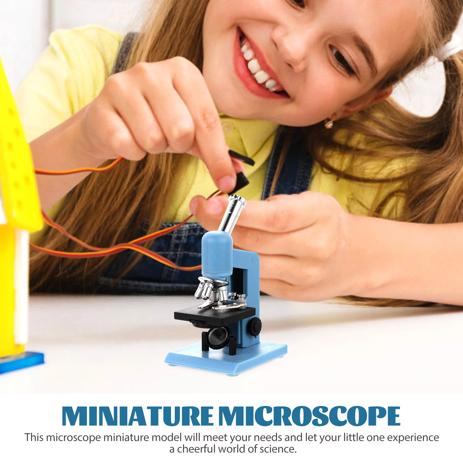 

Microscope Dollhouse Research Tools Diy Kit Handheld Landscape Ornament Miniature Accessories Experimental Accessory for