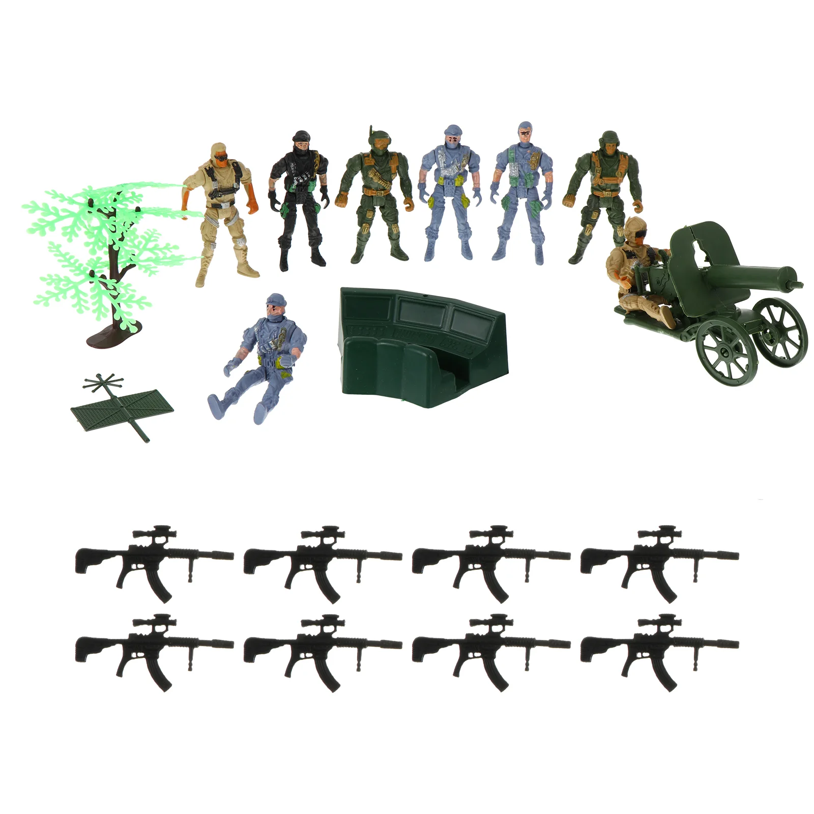 19 Pcs/1 Soldier Model Models Soldiers Set Plastic Toy Child Simulation