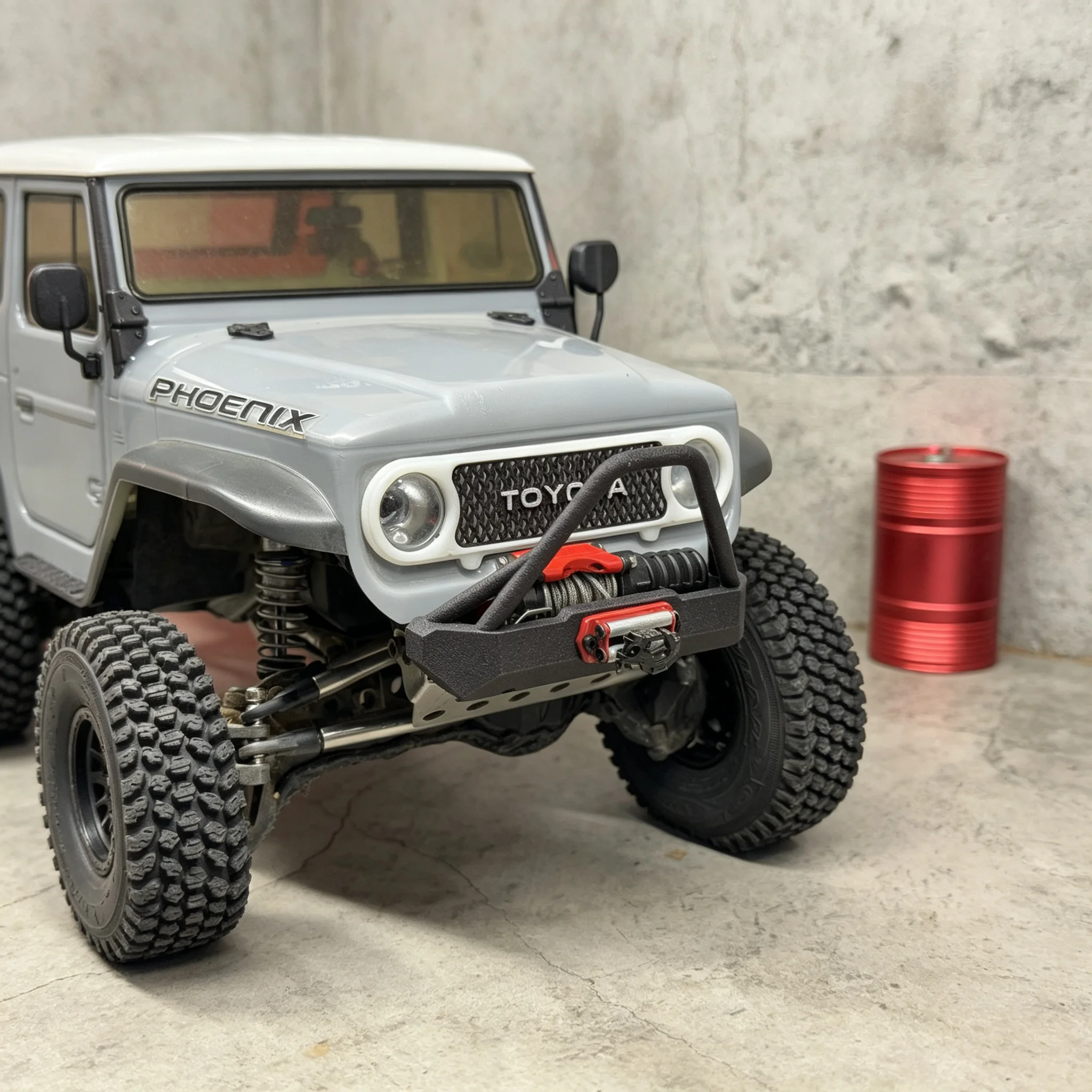 Fits Vanquish VS4-10 Phoenix Front Bumper Winch Mount 3 Styles Nylon 1/10 RC Crawler Upgrade