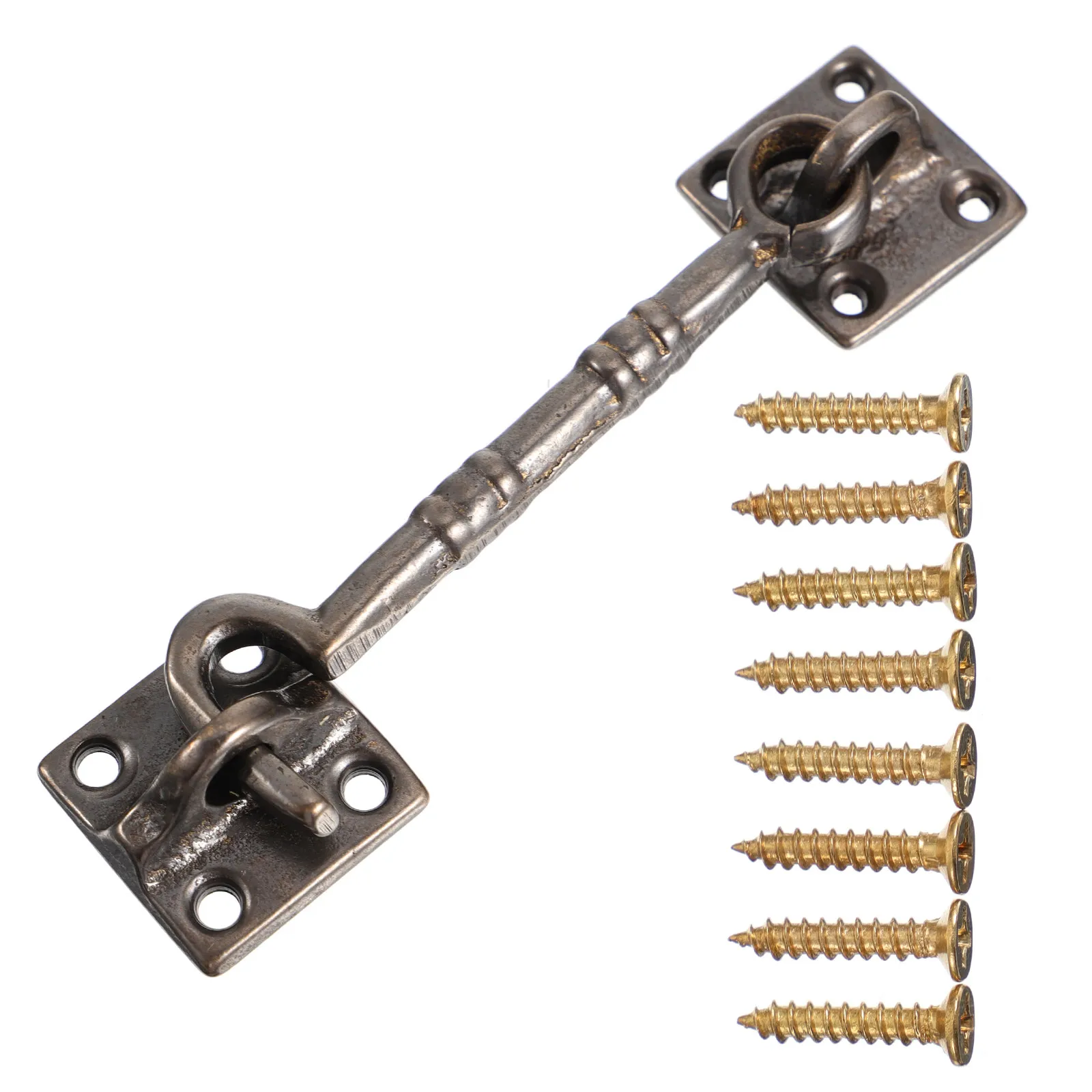 

1Pcs Windproof Hook Pure Copper Door Window Hardware Smooth Finish Rust Resistant for Chinese Style Retro Decoration