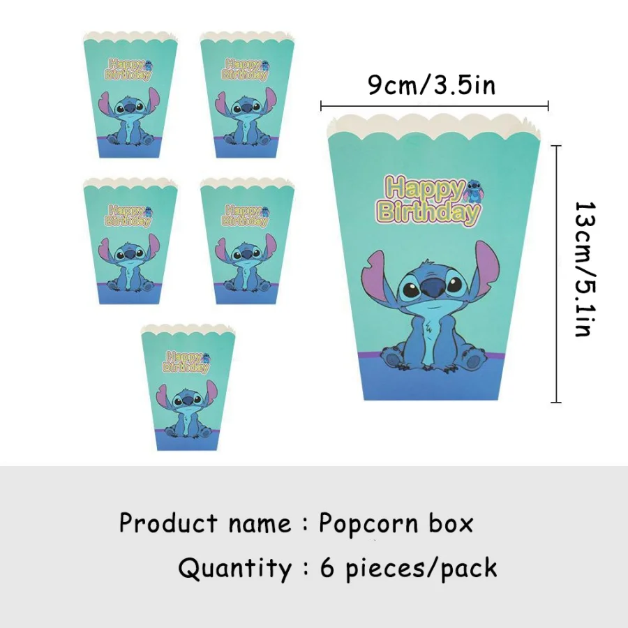Anime Lilo & Stitch Stitch-thema blauwe feestbenodigdheden, decoratiebanners, cadeauzakjes, wegwerp papieren bekers, borden, tissues
