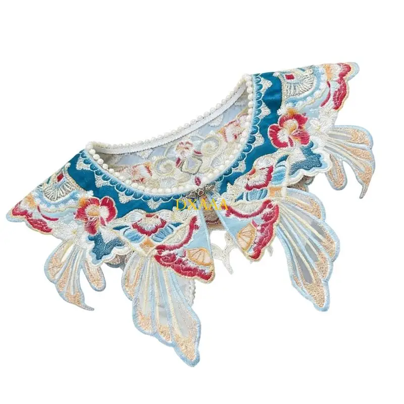 

DXAA Breathable Polyester False Collar With Exquisite Embroidery For Festivals And Cosplay Wedding Accessory