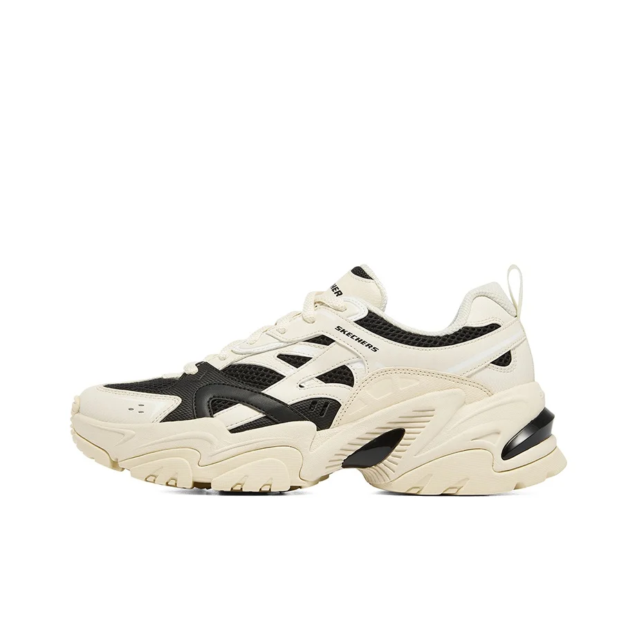 STAMINA x Skechers Stamina V2 Mecha Shoes 2 Textile, Synthetic Leather Abrasion Resistant Height Increasing Low top 149514-NTBK