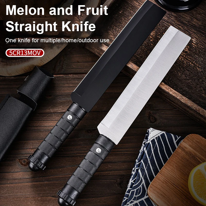 Fruit Knife High Hardness Household Fruit Small Straight Knife Baking Outdoor Portable Camping Style Barbecue Knife