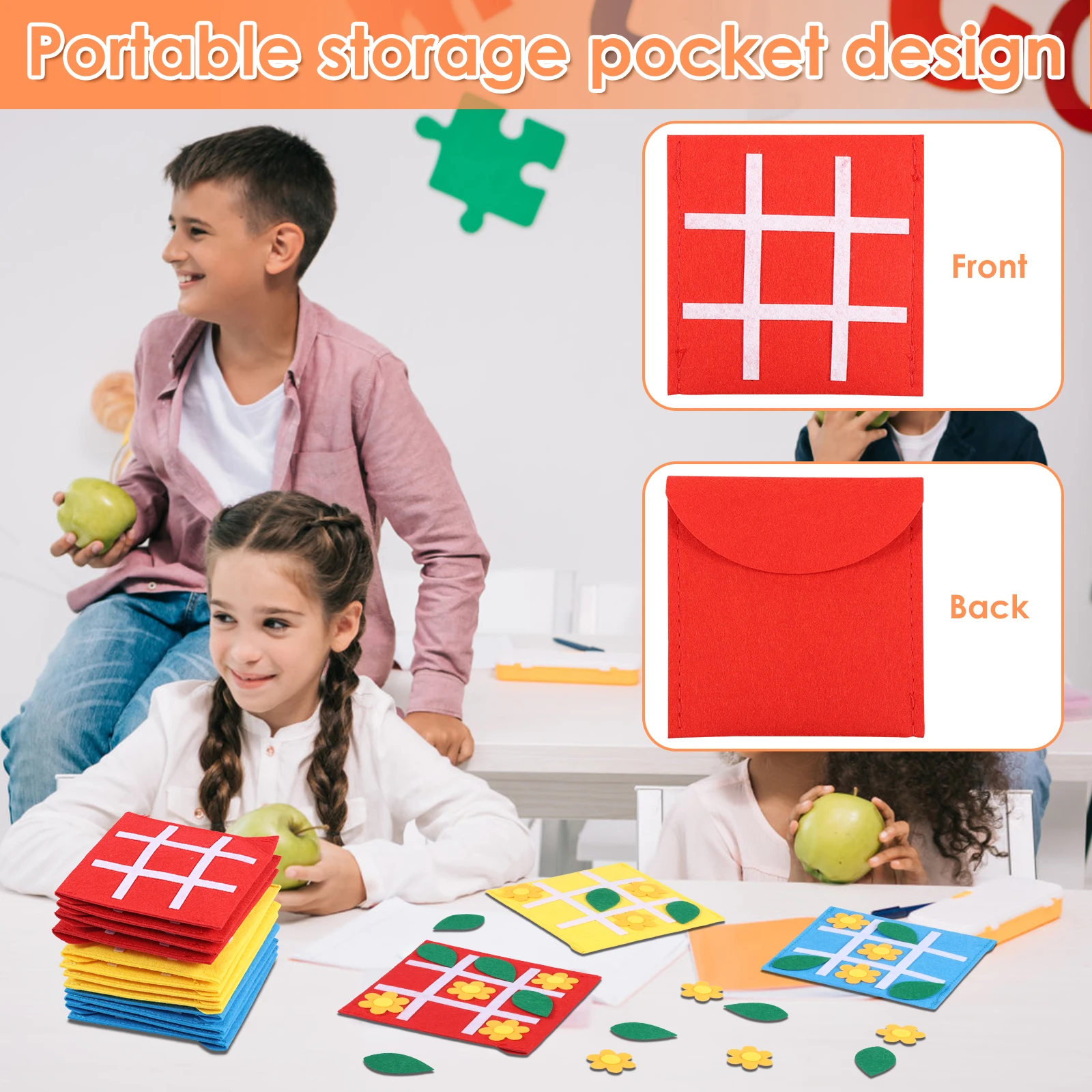 30/20 pezzi gioco da tavolo in feltro feltro Tic Tac Toe giochi di scacchiera per famiglie per bambini e famiglia festa di compleanno bomboniere gioco da tavolo da viaggio