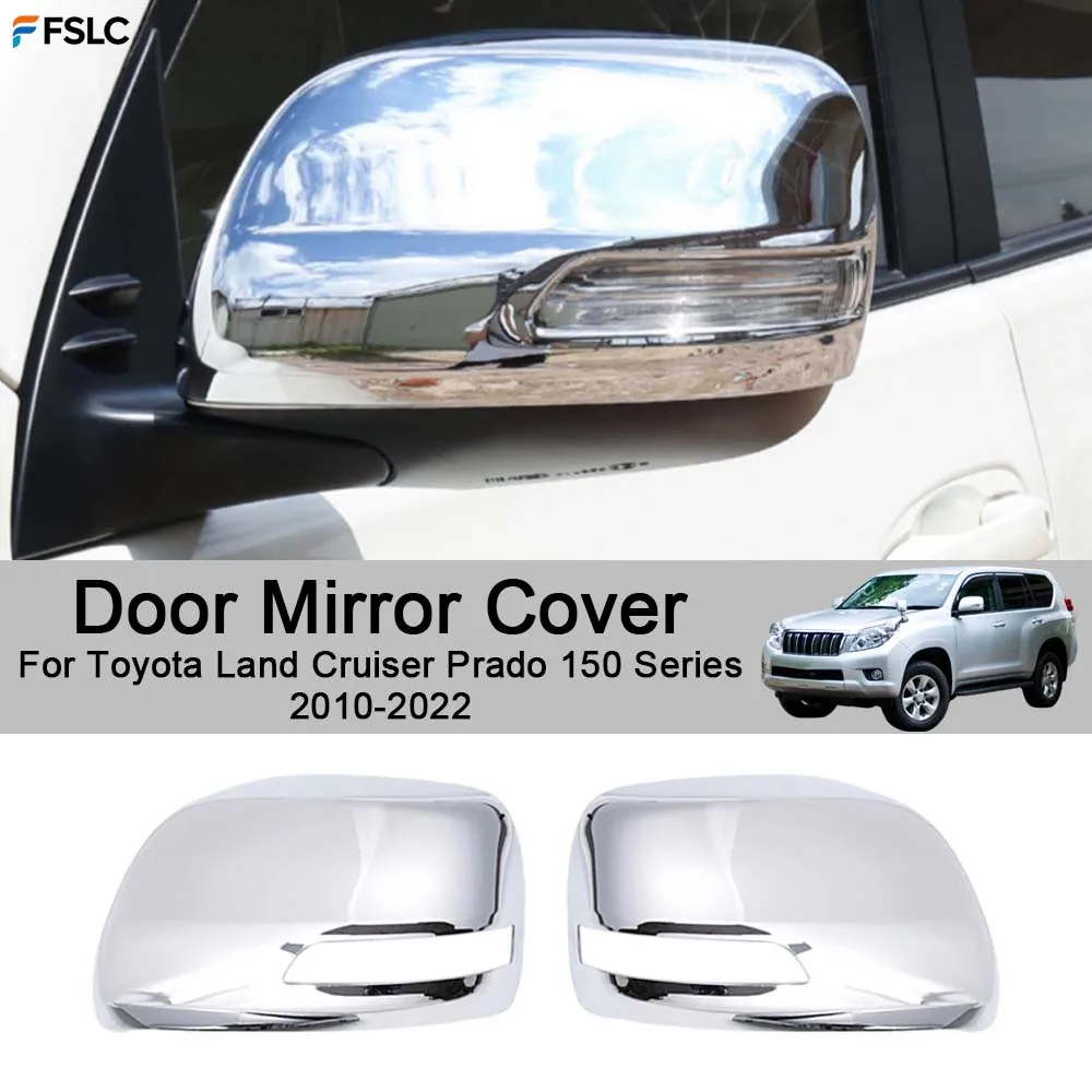 

Car Rearview Accessories Door Mirror Cover For Toyota Land Cruiser Prado 150 Series 2010-2022 Silver Car Decoration Upgrade