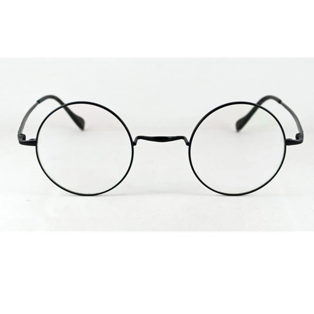 Pure Titanium Reading Glasses 44mm Unisex Vintage Round +100 to +75