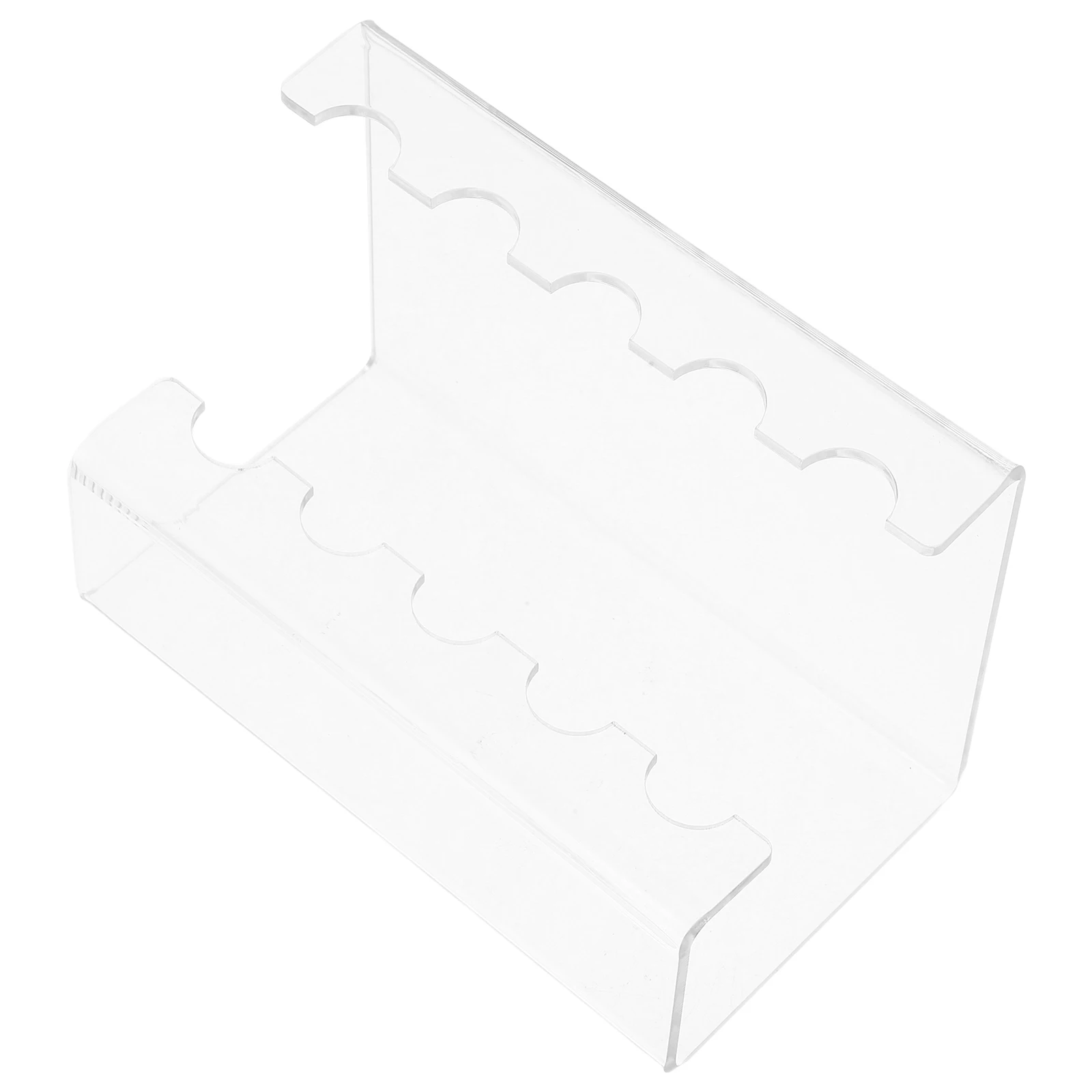 

Clear Acrylic 5-Slot Pen Holder Stand Display for Marker Fountain Pen Makeup Brush Organizer Office Home Desk Storage