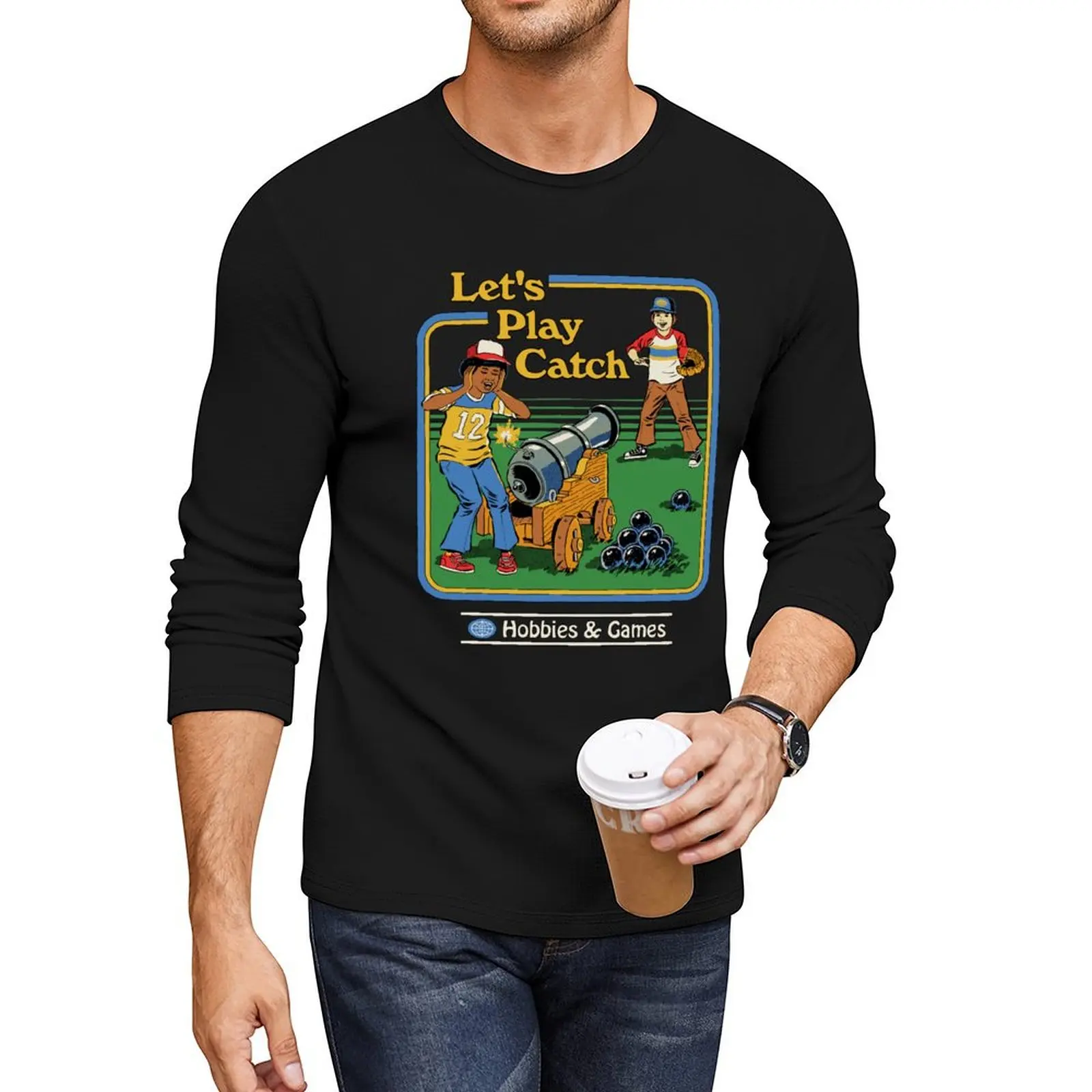 

Let's Play Catch Long T-Shirt T-shirt for a boy sports fan t-shirts mens plain t shirts