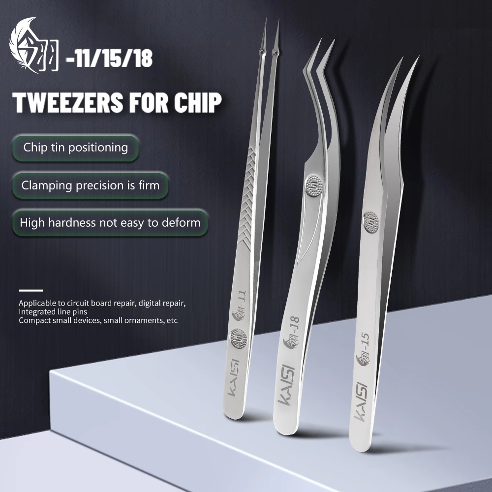 

Профессиональные прецизионные пинцеты для позиционирования олова, немагнитные нескользящие пинцеты из нержавеющей стали, набор для пайки электроники