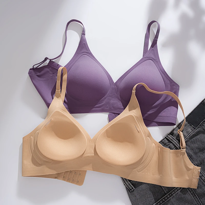 Soutien-gorge de sport sans couture pour femme, soutien-gorge push-up pour femme, haut sans armatures, grande taille, sous-vêtements sexy, haute qualité