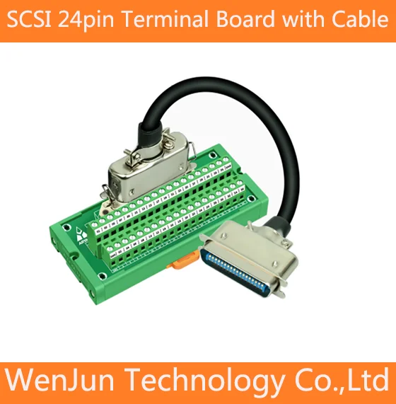 

SCSI CN36 36-контактная плата адаптера клемм с кабелем передачи данных 1 м/2 м/3 м/5 м SCSI 36-контактный релейный сервомодуль клеммная плата