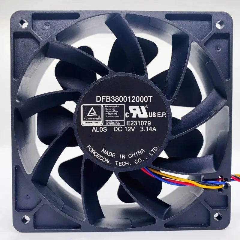 DFB380012000T AL0S FCN Fan DC12V 3.14A for Antminer S19 S19pro L7 S17 T17 INNOSILICON Miner A10 A11 T2T view 6