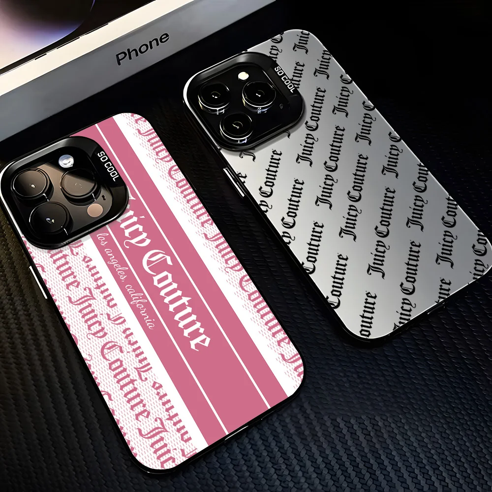 J-Juicy C-Couture Phone Case for Samsung Galaxy S25 S24 S23 S22 S21 S20 Note20 FE Ultra Plus 4G 5G Anti Fall Matte Back Cover