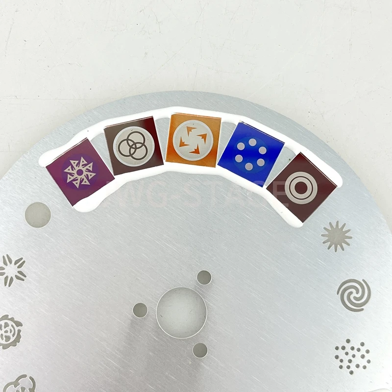 Diameter 10.95cm Beam 200/230/260 Pattern Gobo Wheel Moving Head Spot Light Aluminum Metal Pattern Disk Plate