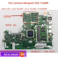 Lot NMB341 NM-B341 motherboard For Lenovo ideapad 320-15ABR laptop motherboard UMA or GPU with CPU A10 / A12 100% test work