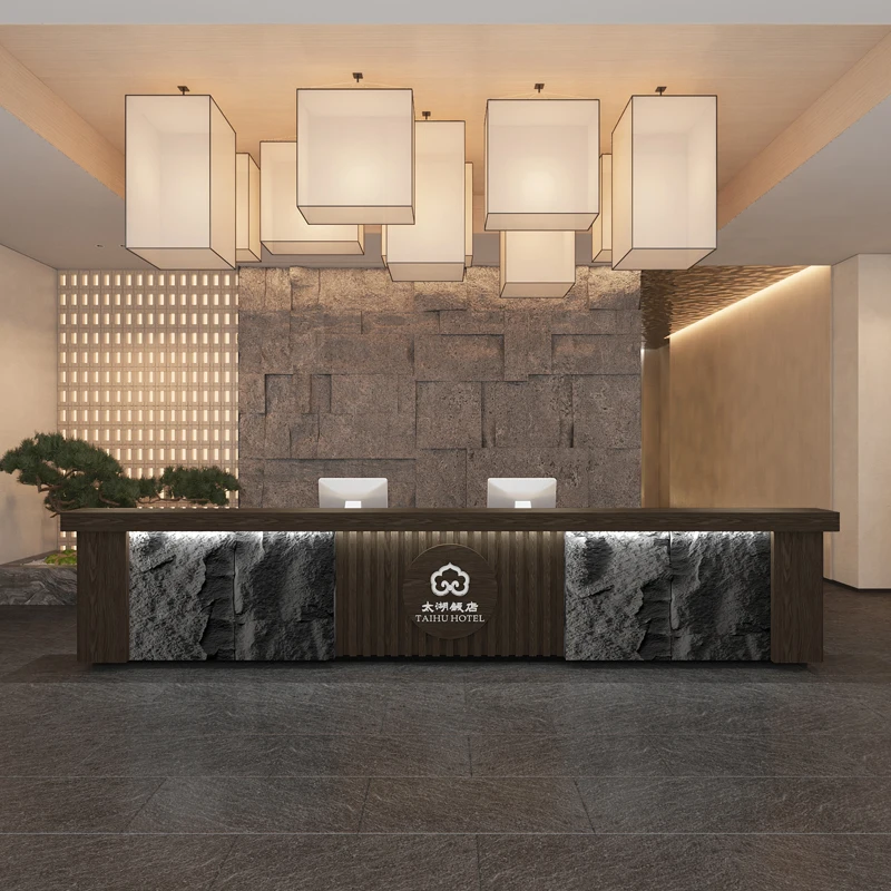 

Aesthetic Salon Reception Counter Help Desk Elegant Office Professional Furniture Modern Table Atelier Hairdressing Podium Long