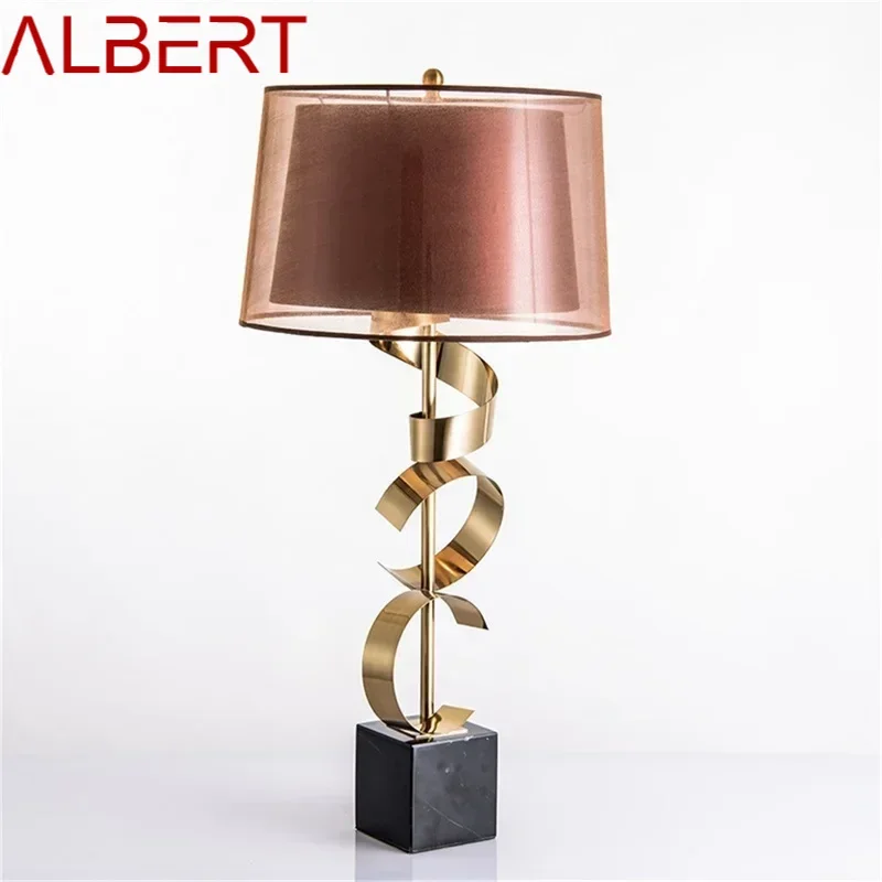 ALBERT Contemporary Table Lamp Creative LED Luxury Vintage Desk Light Fashion for Home Hotel Bedroom Living Room Decor