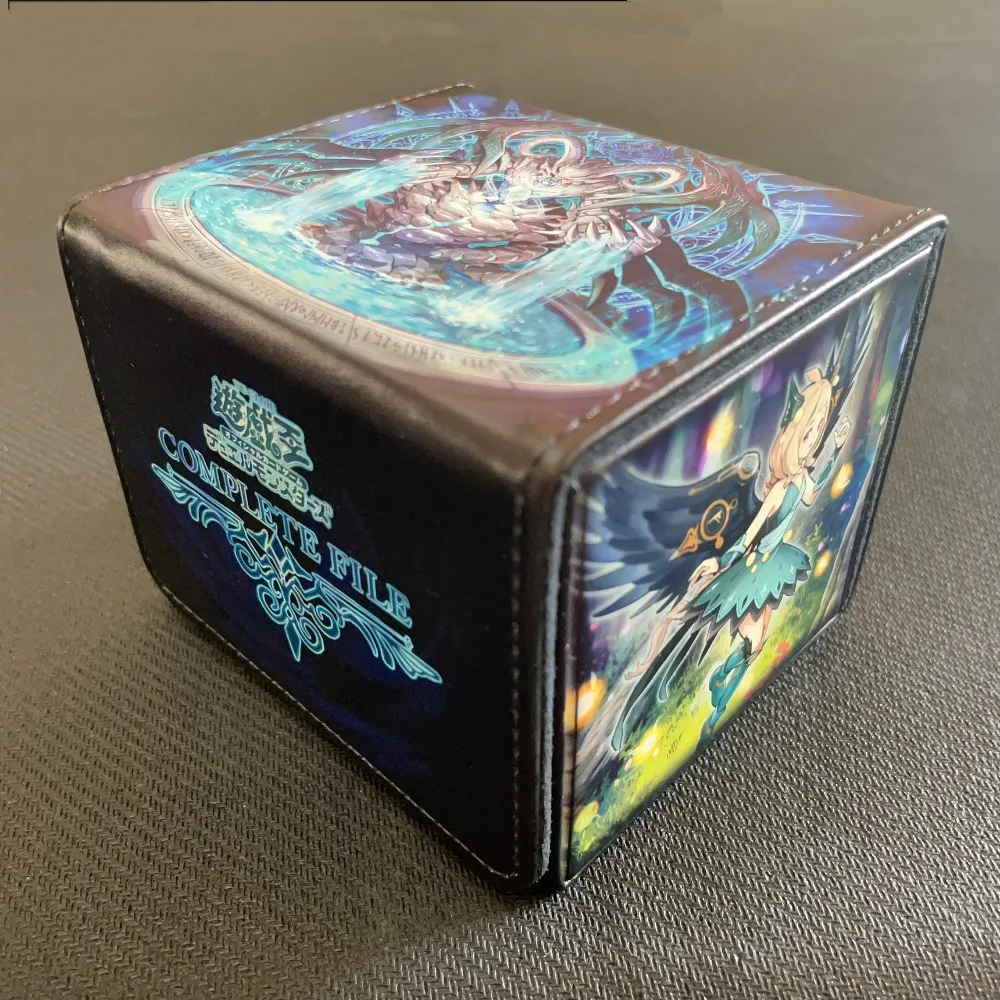 Yu-Gi-Oh！Tearlands Scheiren Magnetic Flip PU Card Box Labrynth of The Silver Castle/Traptrix Dionaea Game Card Storage Box Toys view 3