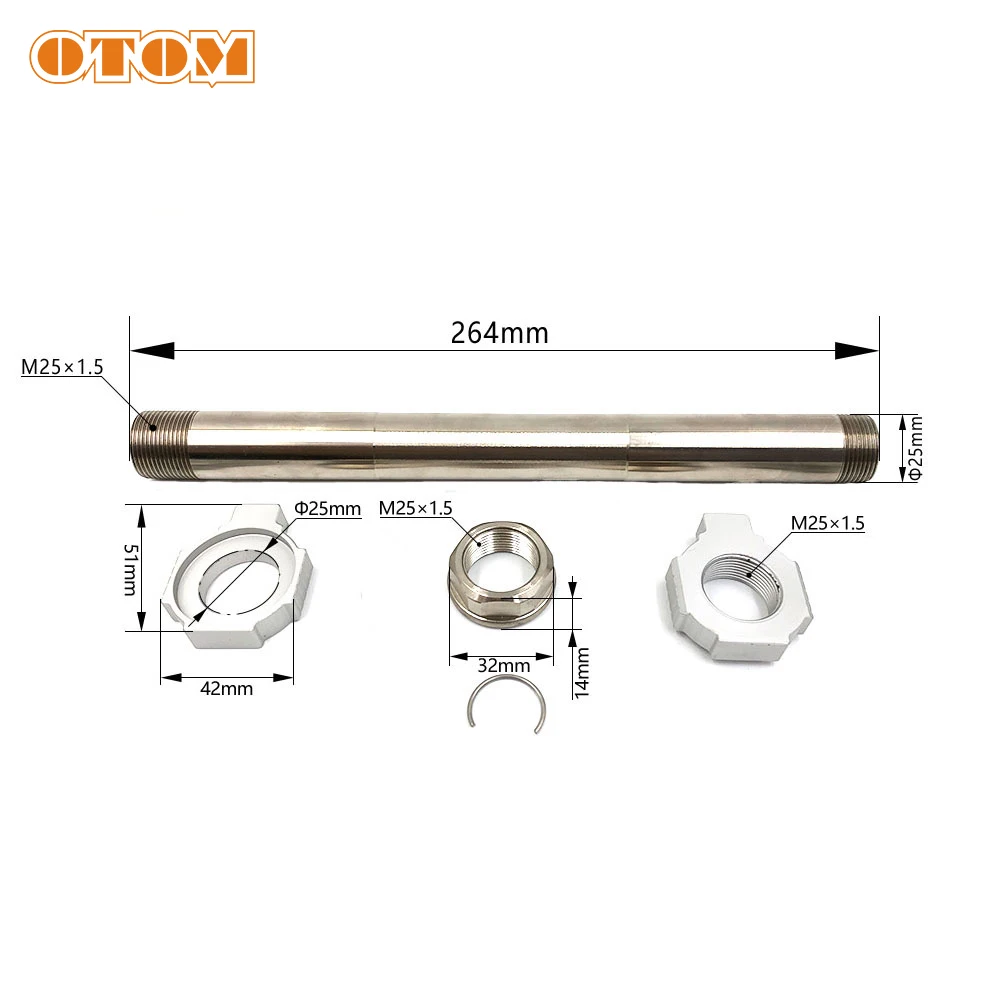 2013-2022 Motorcycle Rear Axle Wheel Hub Shaft With  Axle Block Nut For KTM HUSQVARNA GASGAS SX SXF XC XCF FC FX FS TC TX EXF MC