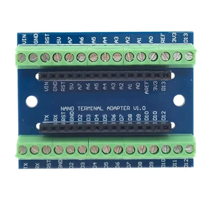 N15R-8X NANO IO Shield Expansion Board For Arduino UNO,Terminal Adapter,Simple Extension Plate,Compatible With AVR ATMEGA328P