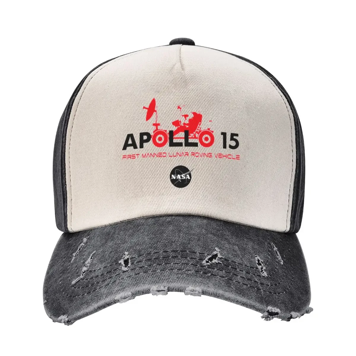 Apollo 15 first manned lunar roving vehicle Baseball Cap Icon Kids Hat Men's Caps Women's