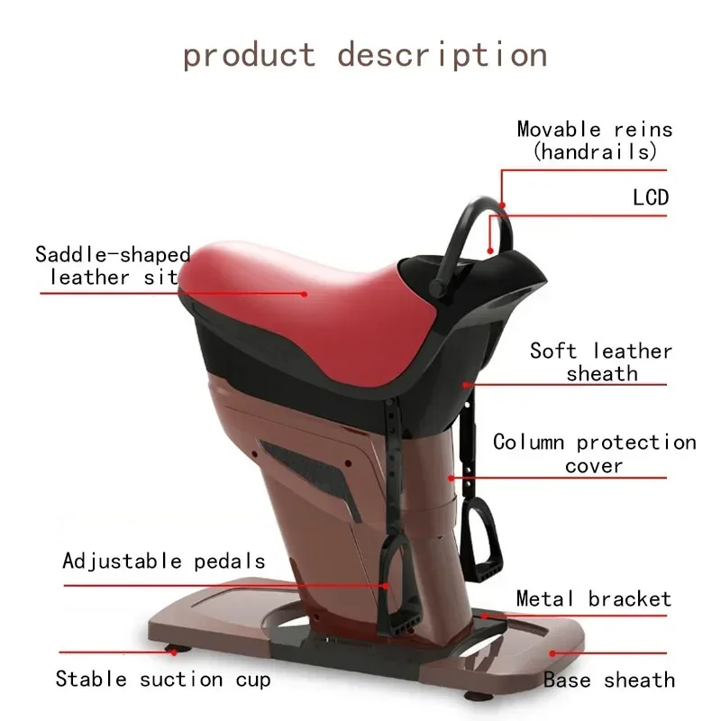 Equestrian fitness machine, shaping and training machine for weight loss, home indoor electric horse riding machine