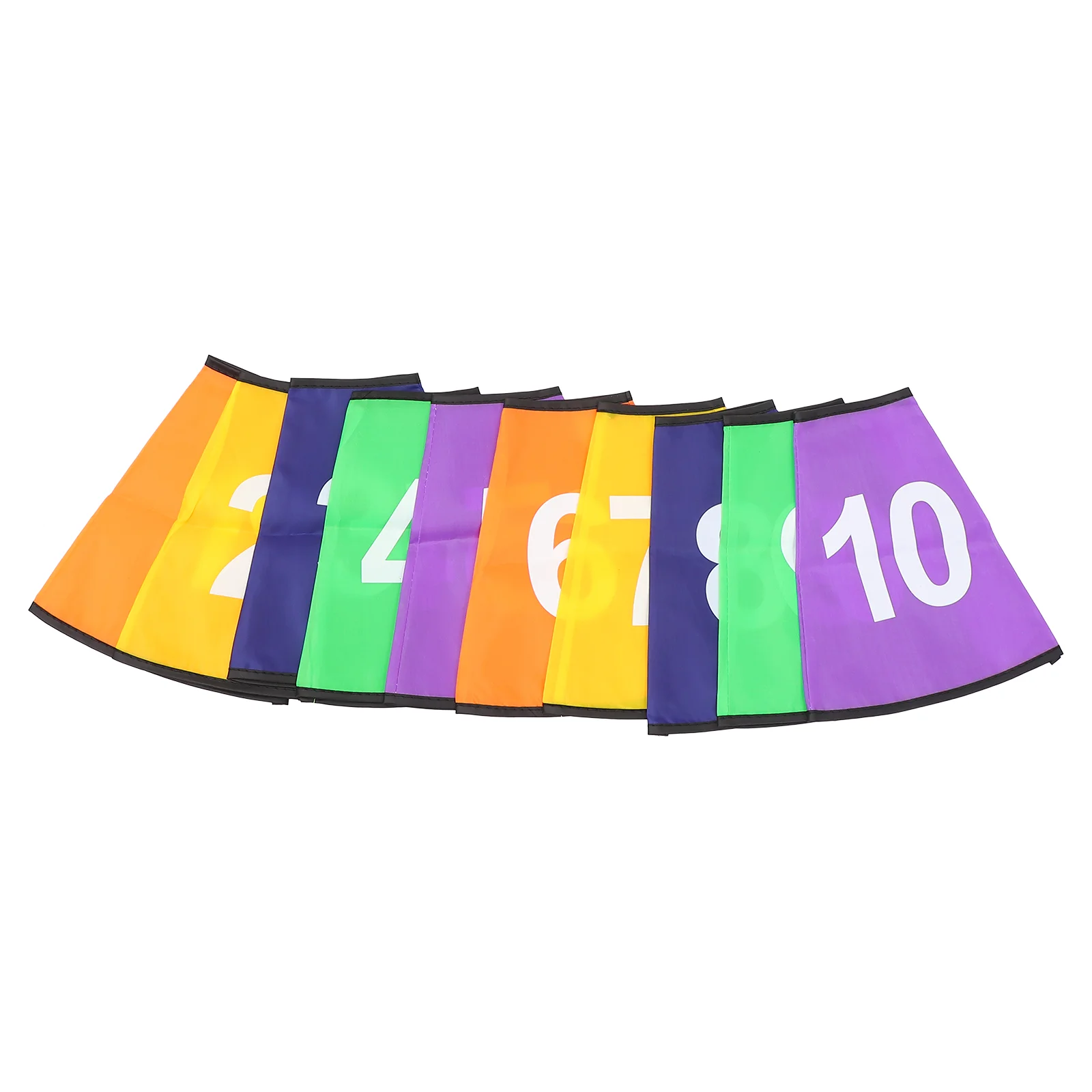 

10 Pcs Logo Bucket Protective Sleeve Number Sign Covers Cone Signs Digital Obvious Protectors The Fabric Numbered