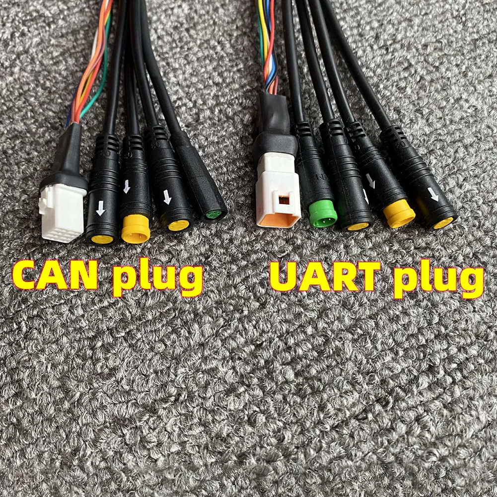 E-Bike Motor Cable Hot Sale UART/CAN Protocol 1T4 Assembly Cable For Bafang M400 G330 G510 M620 Brake Display Throttle Connector