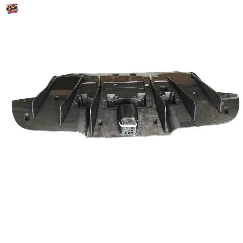 

Диффузор-сплиттер заднего бампера из настоящего карбона для Ferrari 488 2016-UP, комплект для стайлинга гоночного автомобиля