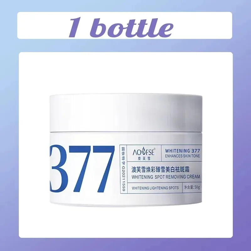 Crema correttore sbiancante per lentiggini da 50 g - Schiarisce la pigmentazione della melanina Rimuove le macchie scure Melasma Illumina la pelle